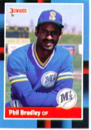 1988 Donruss Baseball Cards    243     Phil Bradley
